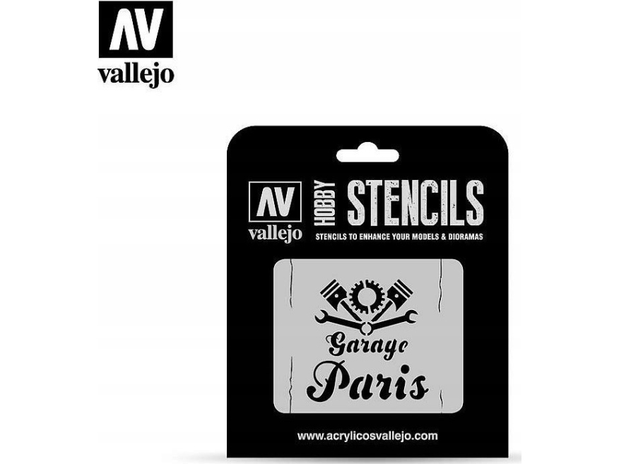 Stencil Vintage Garage Sign | Radiostyrd - Tillbehör - Verkstadsutrustning | GameStuff