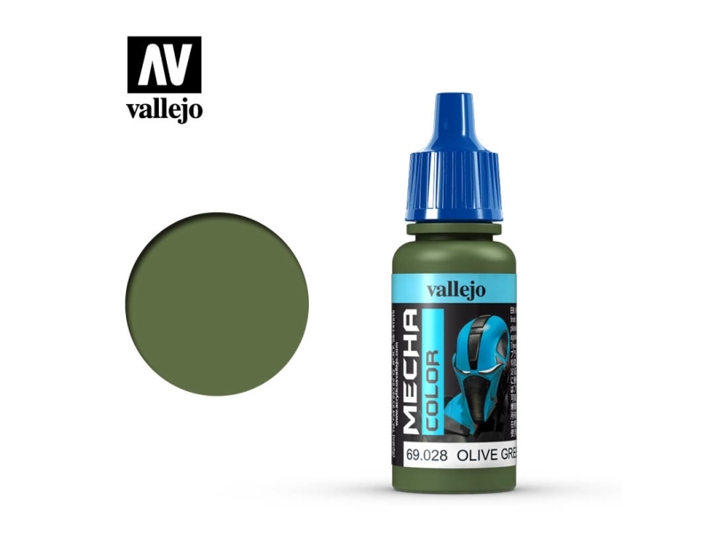 Vallejo 69.028, Grøn, Oliven, Akrylmaling, Væske, 17 ml, 1 stk