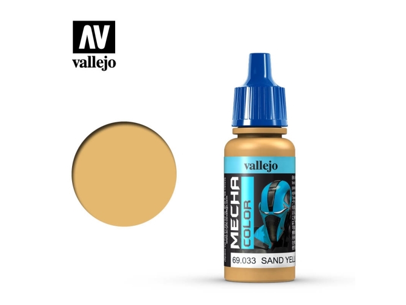 Vallejo 69.033, Sand, Gul, Akrylmaling, Væske, 17 ml, 1 stk