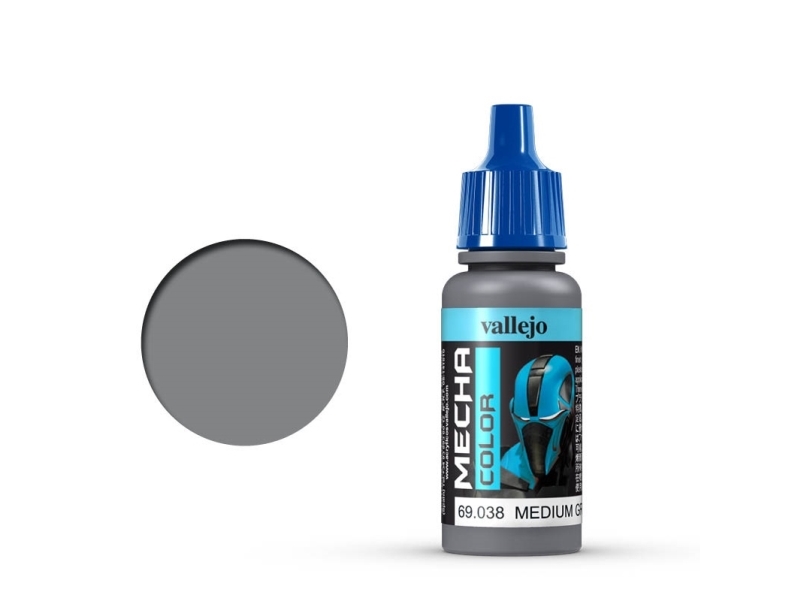 Vallejo 69.038, Grå, Akrylmaling, Væske, 17 ml, 1 stk