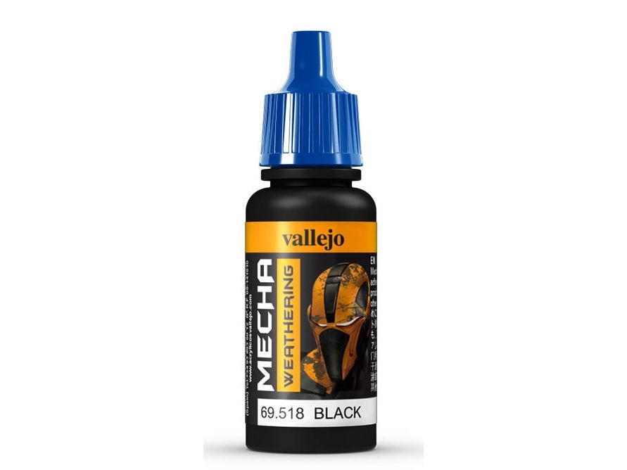 Vallejo Black Wash, 17 Ml, Schwarz, Flasche