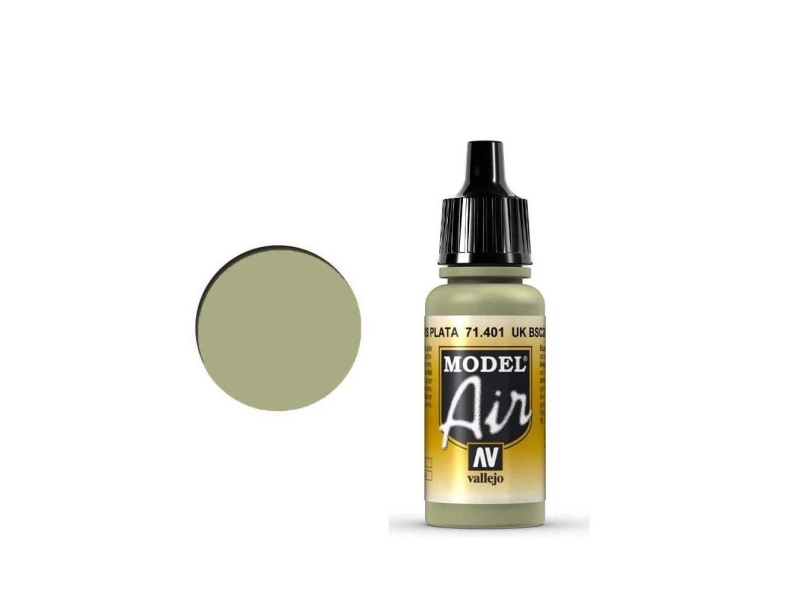 Vallejo 71.401, Grau, Silber, Acrylfarbe, Flüssigkeit, 17 Ml, 1 Stück(E)