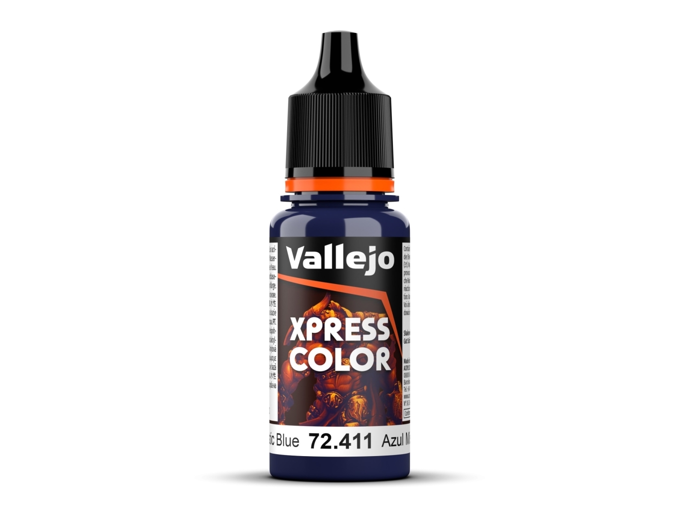 Vallejo 72.411, Blå, Akrylmaling, Væske, 18 Ml, 1 Stk