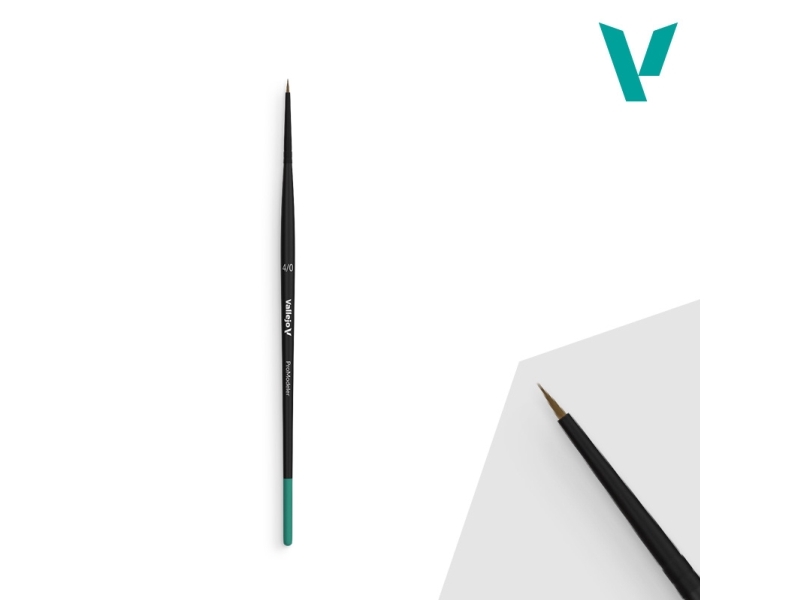 Vallejo B01040, Enstaka pensel, Rund borste, Naturborst | Skola & Hobby - Konstmaterial - Borstar | GameStuff