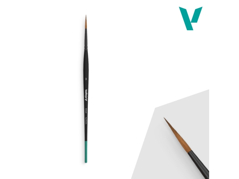 Vallejo B02003, Enstaka pensel, Rund borste, Syntetisk | Skola & Hobby - Konstmaterial - Borstar | GameStuff