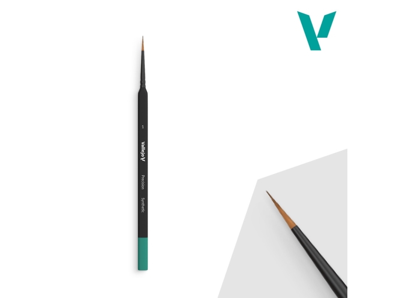 Vallejo B03001, Enstaka pensel, Rund borste, Syntetisk | Skola & Hobby - Konstmaterial - Borstar | GameStuff