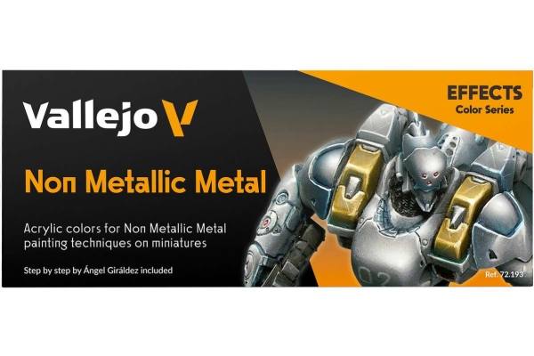Icke-metalliskt metalset 8 x 18 ml (vattenbaserad Game Color St) | Hobby - Färg vattenbaserad - Spelfärg | GameStuff