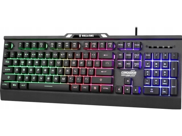 Yenkee Metal Keyboard Für Gamer Comqueror Dynamische Hintergrundbeleuchtung - World Of Tanks Limitierte Version