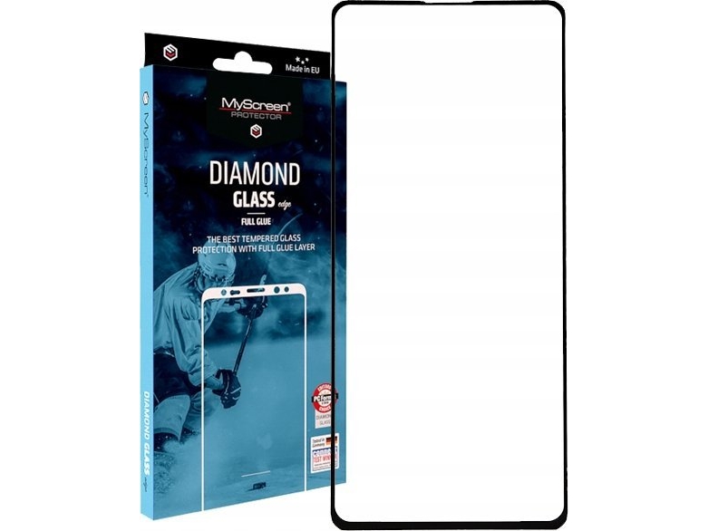 Myscreen Protector Samsung Galaxy A71 5g Hardat Glas För Latt Rundade Skarmar Diamond Glass Lite Edge Full Glue