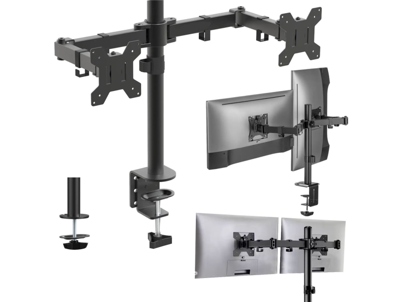 Mozos Ms03 Doppel-Tischhalterung Für Monitore 17-32