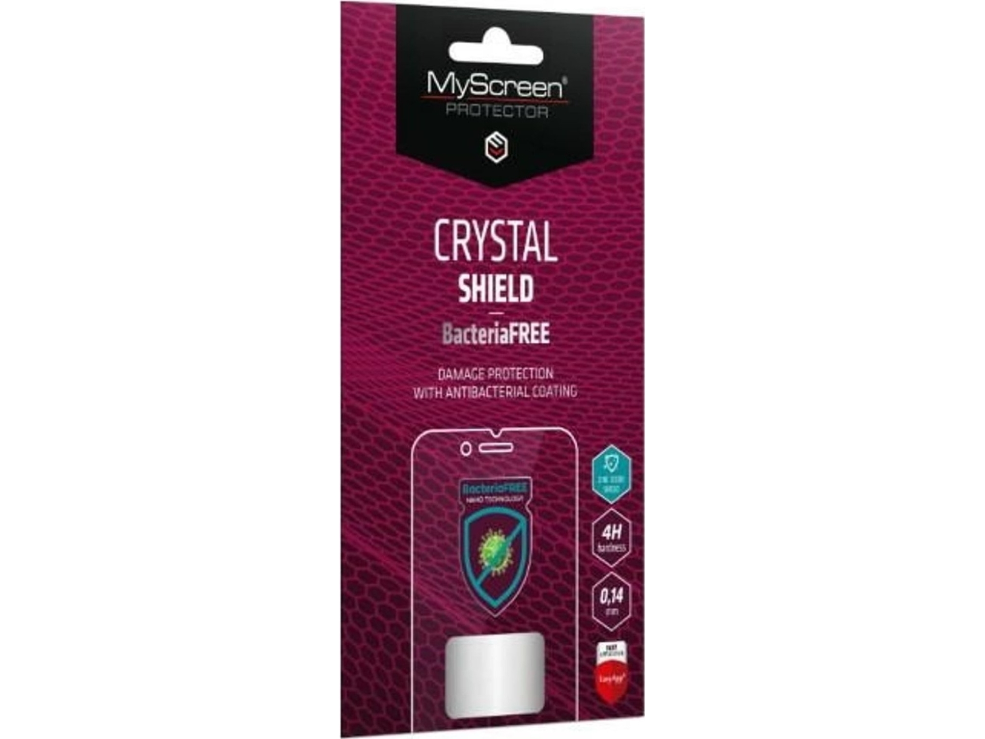 Myscreen Skarmskydd Samsung Galaxy 22 Antimikrobiell Film Myscreen Crystal Shield Bacteriafree