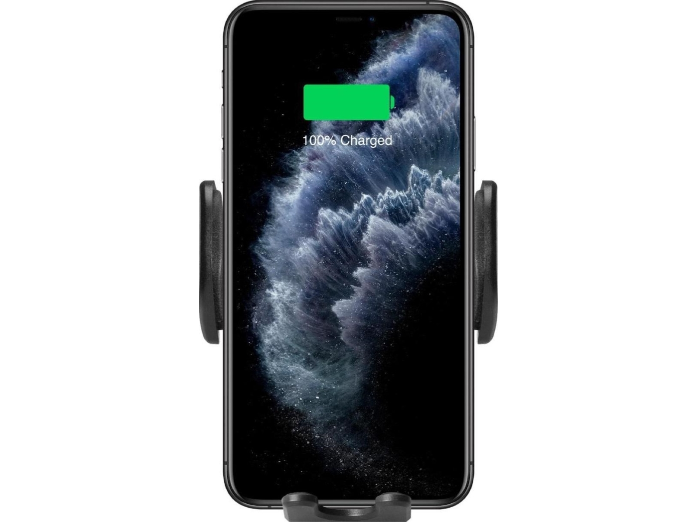 Hurtel SBS TESUPWIR15WAUT smartphoneholder med trådløs oplader til ventilationsgitter - sort