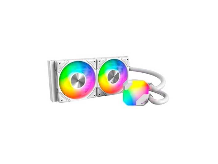 Montech Hyper Flow Argb Aio Water Cooler, White - 360 Mm