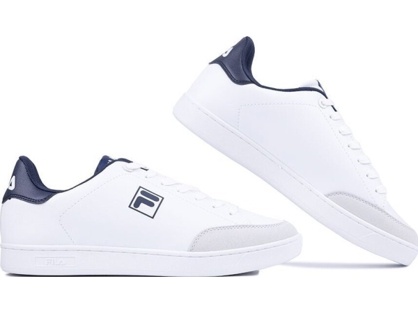 Fila Courtbay Herresko Hvid Og Navy Ffm0365 13037 41