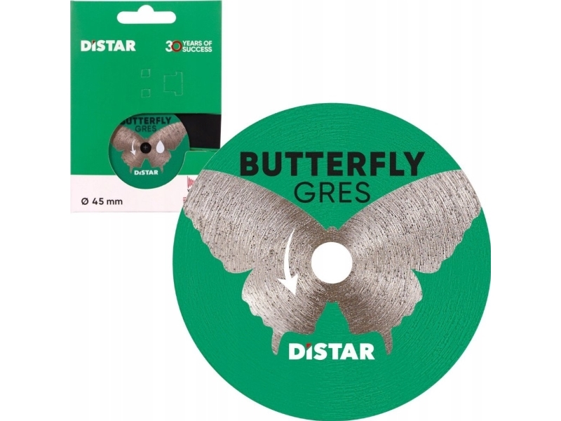 45 mm deimantinis diskas graveriui, plytelėms pjauti, Butterfly, Distar