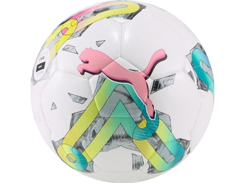 Puma fodbold Puma Orbit 4 HYB FIFA Basic hvid-grøn-pink 83781 01 4
