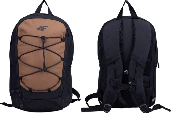 4F School Sports Urban Rucksack 4F M187 Braun-Schwarz 4Faw23abacm187 82S