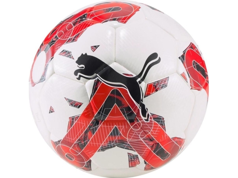 Puma fodbold Puma Orbit 5 Hybrid hvid og rød 83783 02 5