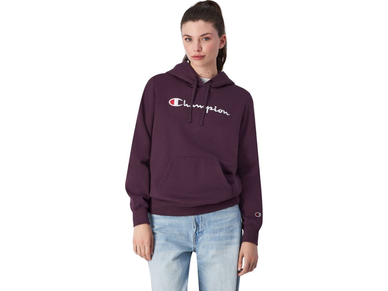 Champion Sweatee Shirt Med Huva I Violett För Kvinnor 117529 Vs503 M