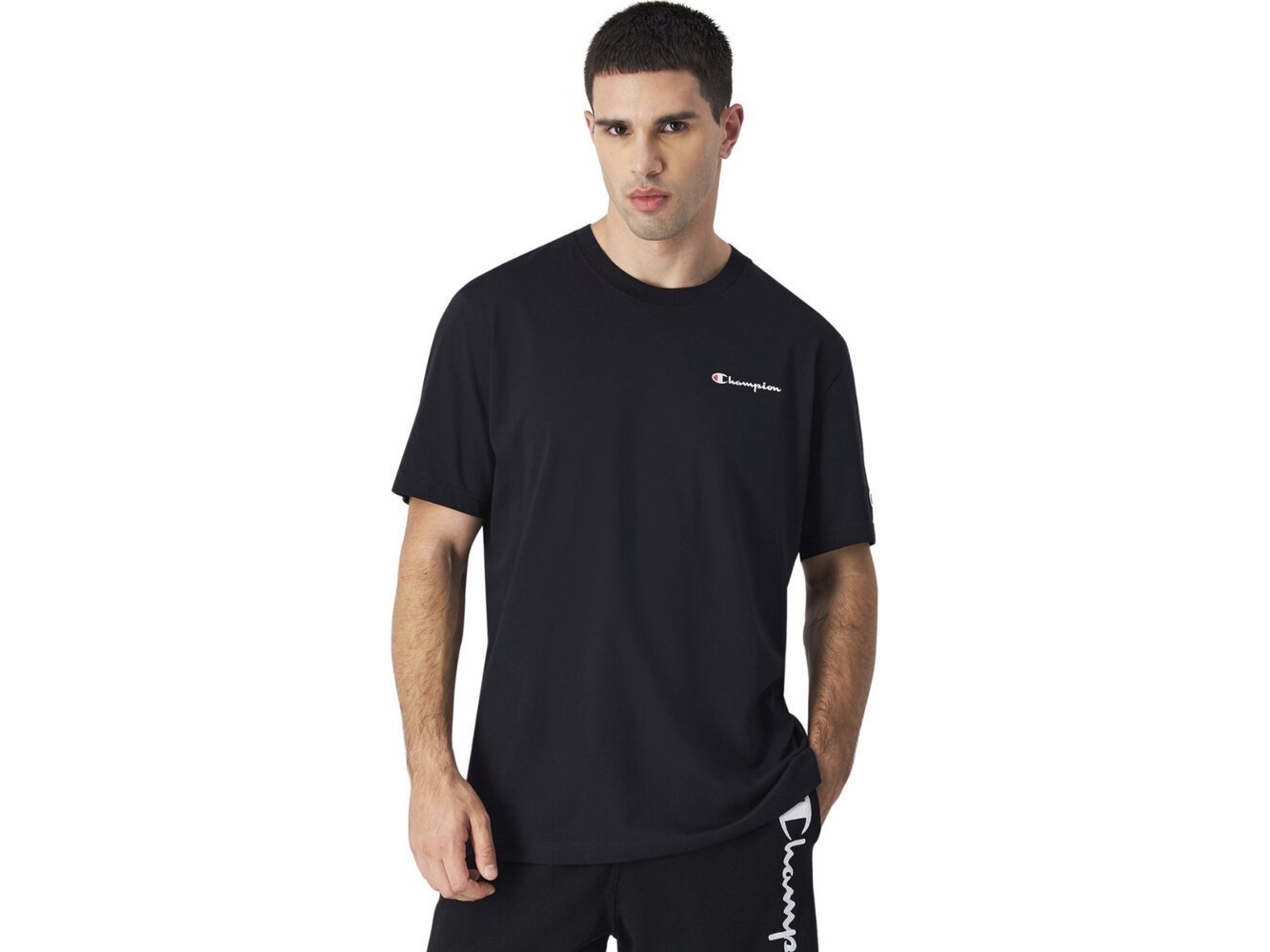 Champion T-Shirt Til Mænd Champion Ss Tee Sort 220264 Kk001 Xl