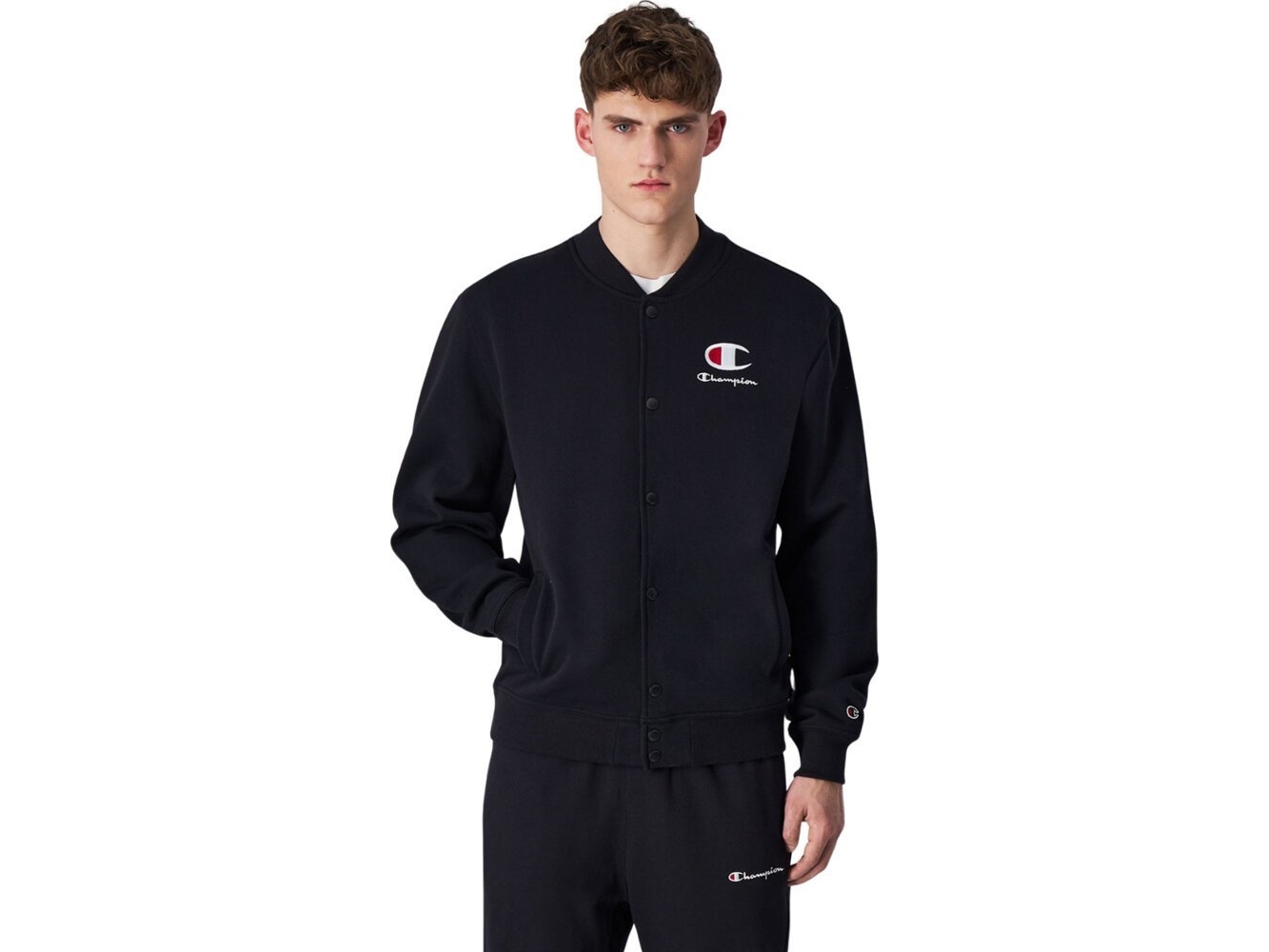Champion Bluza Męska Champion Bomber Sweatshirt Czarna 220269 Kk001 L