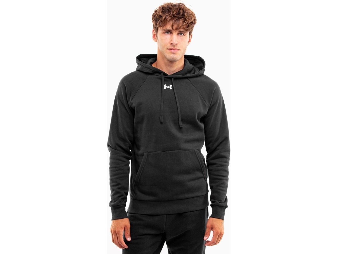 Under Armour Bluza Męska Under Armour Rival Fleece Hoodie Czarna 1379757 001 2Xl