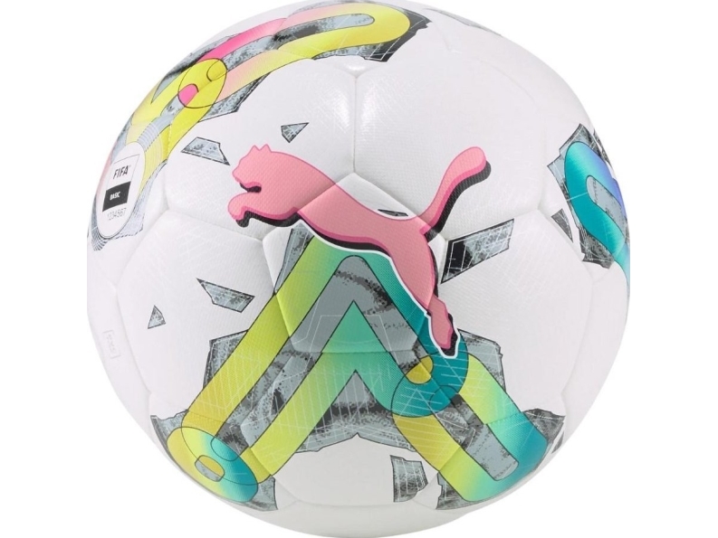 Puma fodbold Puma Orbit 4 HYB FIFA Basic hvid-grøn-pink 83778 01 5