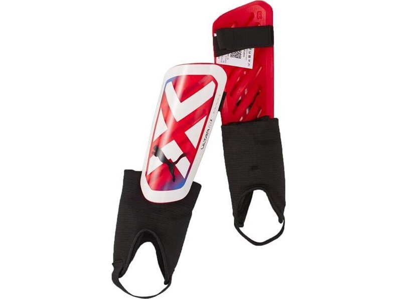 Bilde av Puma Ultra Light Strap Fotball Leggbeskyttere Hvit-Rød-Blå 30872 05 M