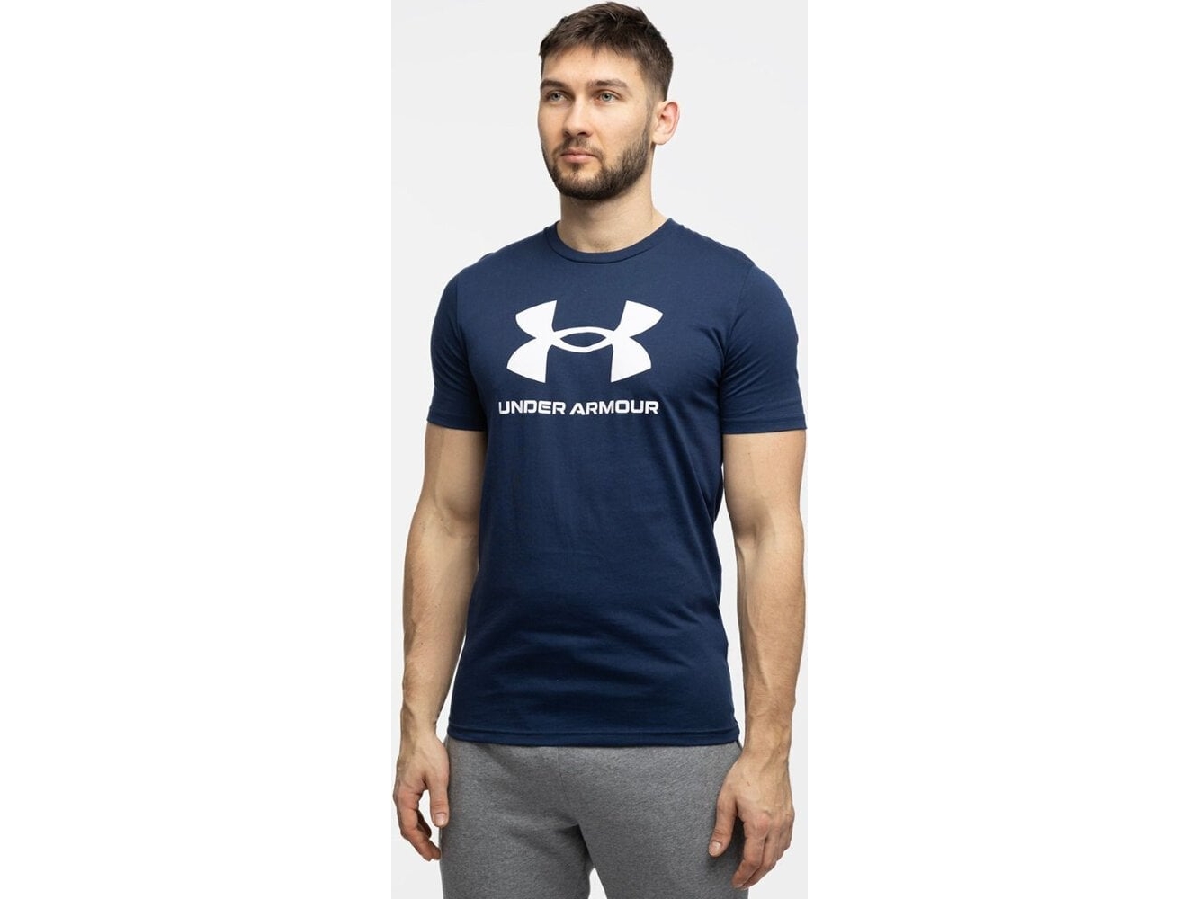 Under Armour Under Armour Sportstyle Logo T Shirt Til Mænd Marineblå 1382911 408 S