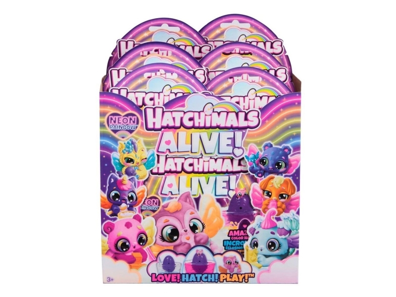 Hatchimals Alive Neon Rainbow 1 Pack Asst. | Leksaker - Figurer & Dockor - Samlarfigurer | GameStuff