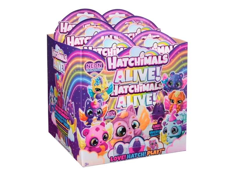 Hatchimals Alive Neon Rainbow 1 Pack Asst. | Leksaker - Figurer & Dockor - Samlarfigurer | GameStuff