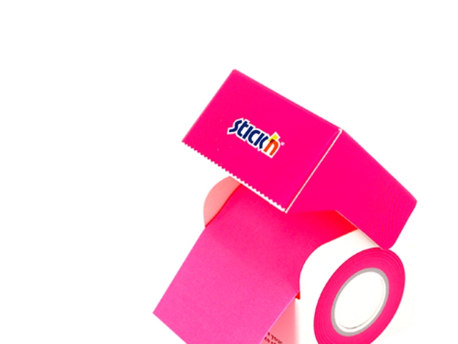 Self-Adhesive Notes 50Mmx10m On Roll Pink Neon