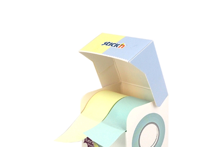 Note Roll Extra Sticky FSC 2x25mmx10m Pastel Gul/Blå | Papper & Emballage - Block & Post-It - Block | GameStuff