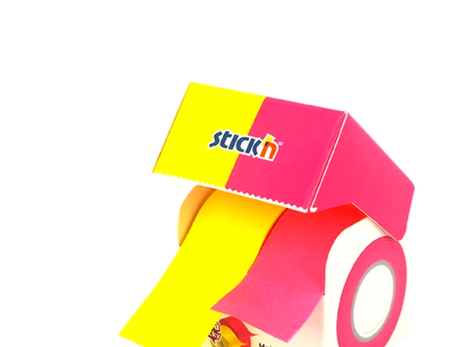 Note Roll Extra Sticky Fsc 2X25mmx10m Neon Gul/Pink |