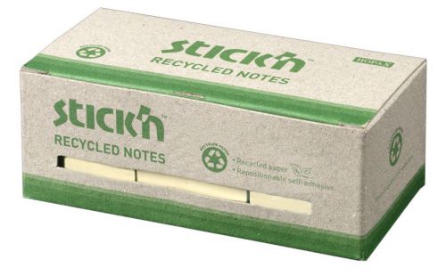 Notizblock 38X51mm 100 Blätter 12Er Pack Pastellgelb