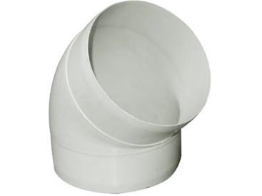 Fresh plastsystem 100, grå PVC, plastbøjning Ø100 mm, 45°. Passer i rør, nippelmål. | Diverse | GameStuff