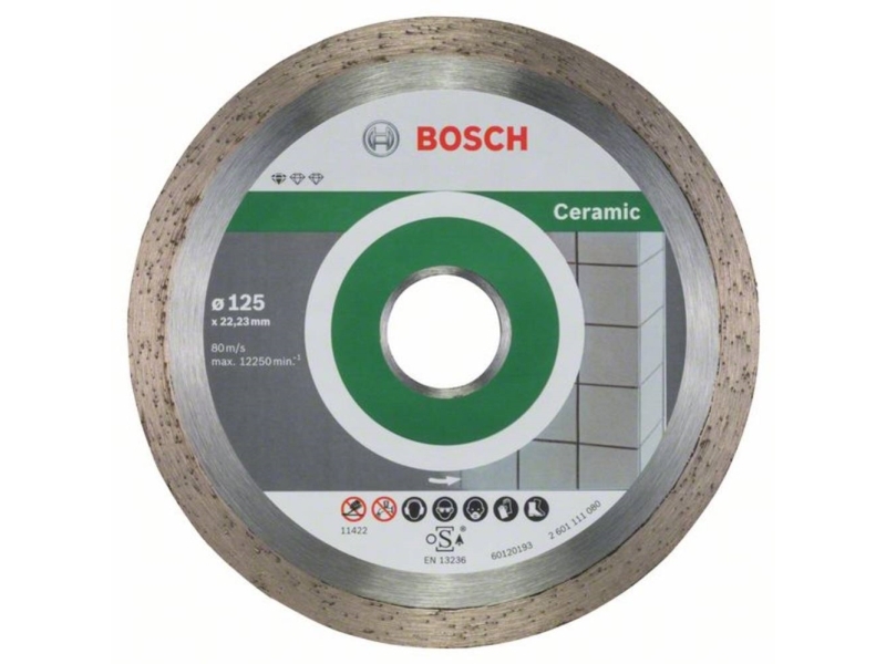 Bosch Diamantskive Std Ceramic 125X22,23 10Stk
