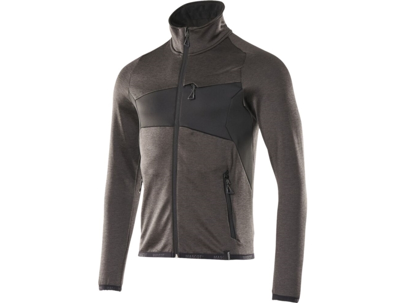 Mascot Accelerate Fleecetrøje med lynlås 18103-316 - mørk antracit/sort / XL - Trøjer - Fleecetrøje - MASCOT