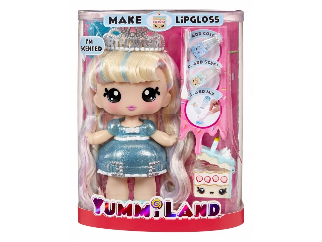 Mga Doll Yummiland Big Lip Gloss Pet Callie Fødselsdagskage