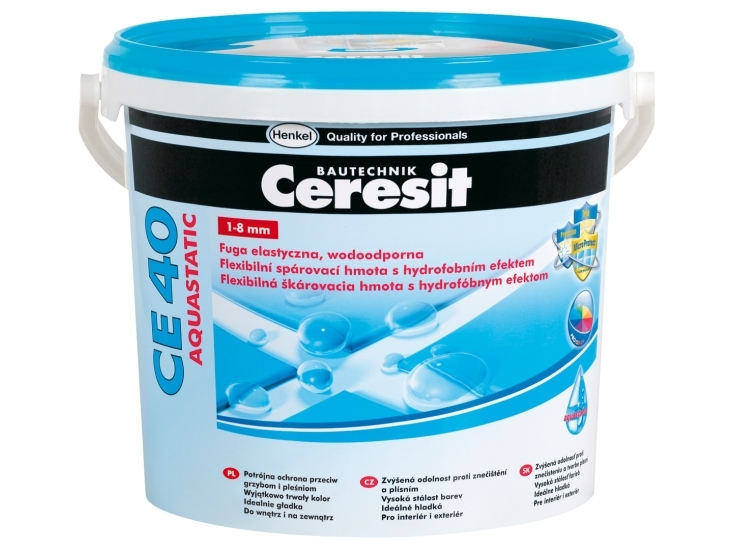 Ceresit elastisk fugemasse vandafvisende CE 40 aquastatic terra brun 5 kg