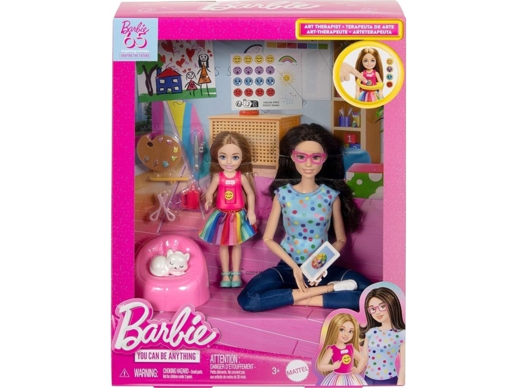 Mattel Barbie Art Therapy Med 2 Dockor Hrg48