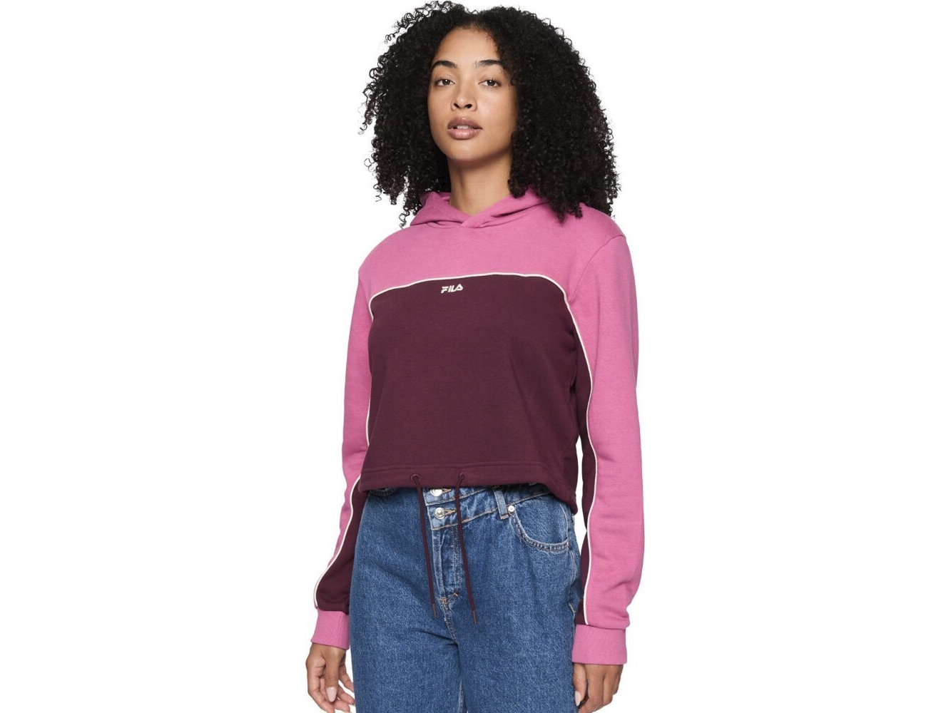 Damen Fila Laagna Rosa Und Kastanienbraun Sweatshirt Faw0907 43200 L