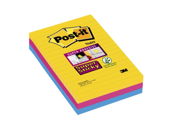 Post It Haftnotizen Super Sticky 101 X 152 Mm Rio De Janeiro Collection 90 Blatt/block Liniert 1 St Ck 4690 S3r