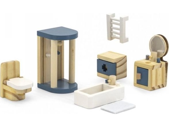 Viga Toys Dockhusmöbler för badrum, VIGA PolarB | Leksaker - Figurer & Dockor - Dockhus och möbler | GameStuff