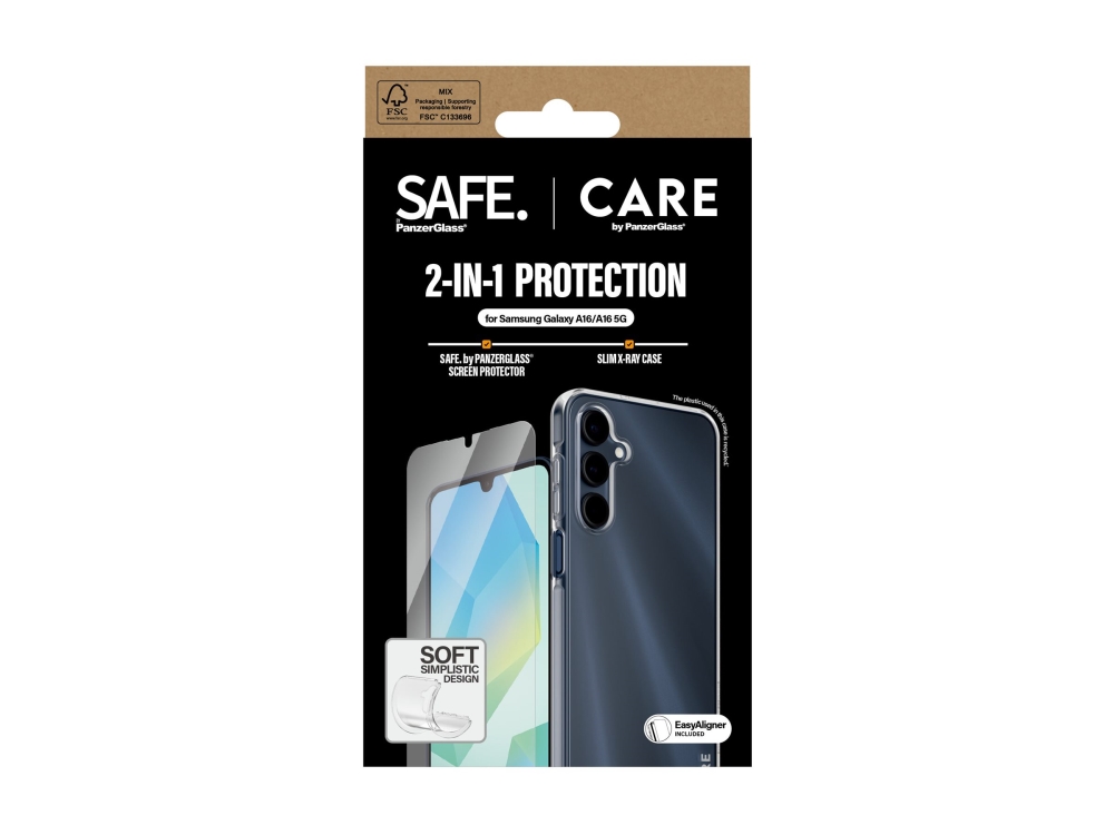 Panzerglass Care By 2-In-1 Set Samsung Galaxy A16 4G | A16 5G, Samsung, Samsung - Galaxy A16 4G, Samsung - Galaxy A16 5G, Trockene Anwendung, Krat