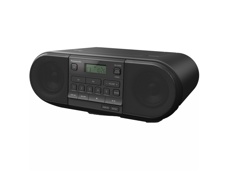 Panasonic Rx D500 Barbar Fm Automatisk Installning 20 W Tungt Mjuk Röststyrd Mp3