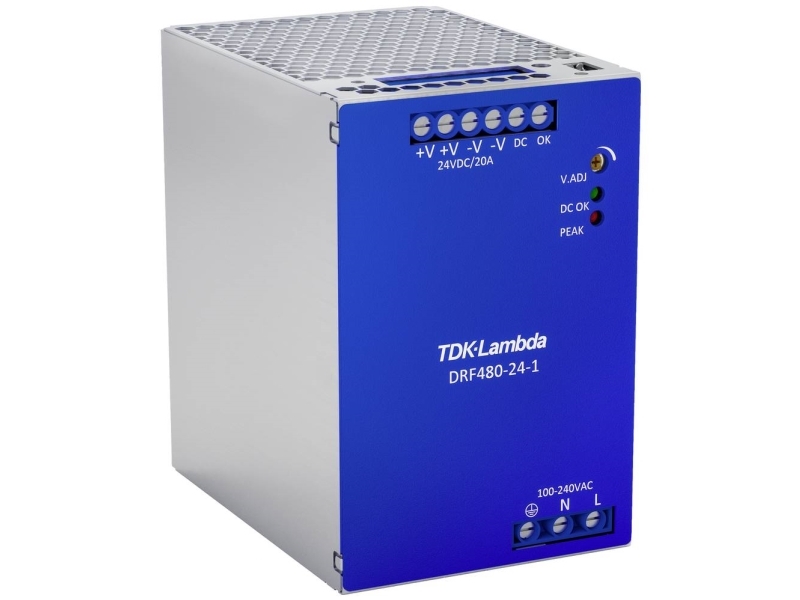 Tdk-Lambda Drf480-24-1 Strømforsyning Til Din-Skinne (Din-Rail) 24 V/Dc 480 W Antal Udgange:1 X Indhold 1 Stk