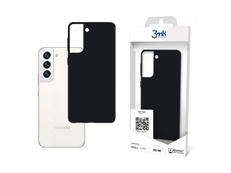3Mk Matt Case, Hylde Etui, Samsung, Samsung Galaxy S22 5G, 15,5 Cm (6.1"), Sort