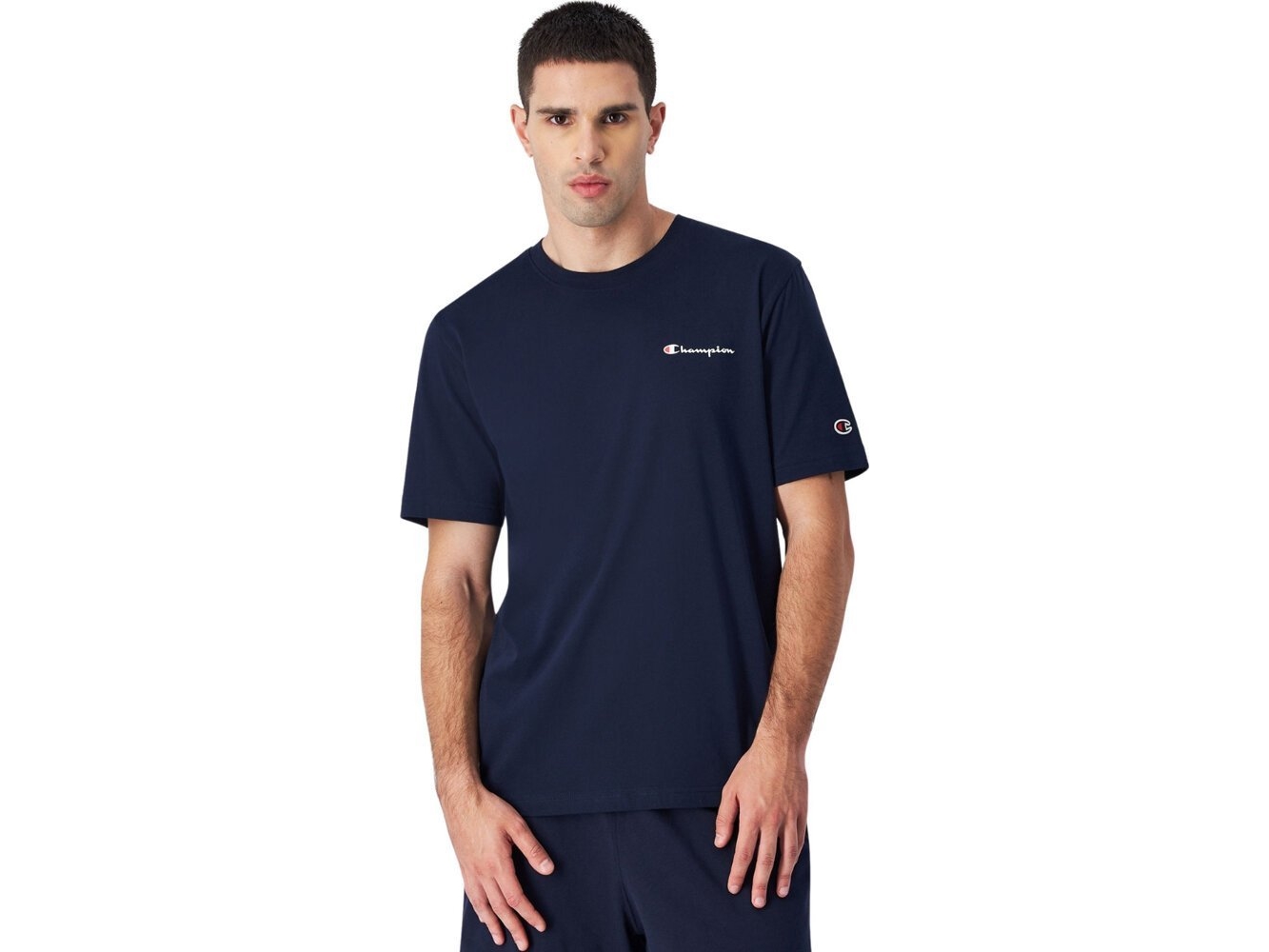 Champion Herre Champion Ss Tee Marineblå T Shirt 220264 Bs501 M