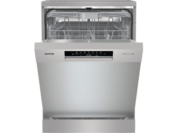Gorenje Gs643e90x | Einbau | Breite 59,9 Cm | 6 Programme | E-Klasse | Display | Aquastop-Funktion | Silber